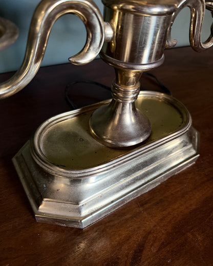Brass Candlestick Lamp