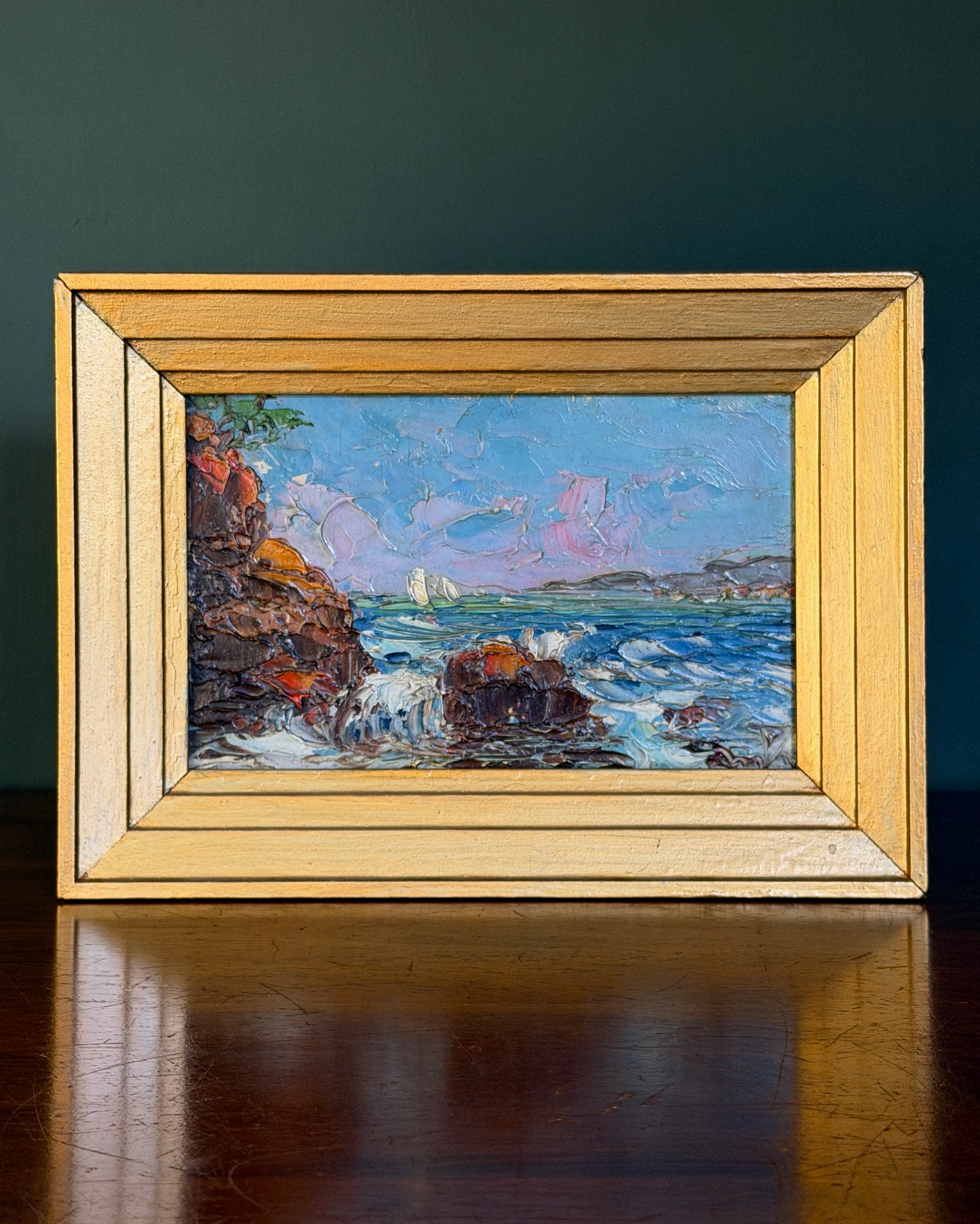 French Coastline Painting