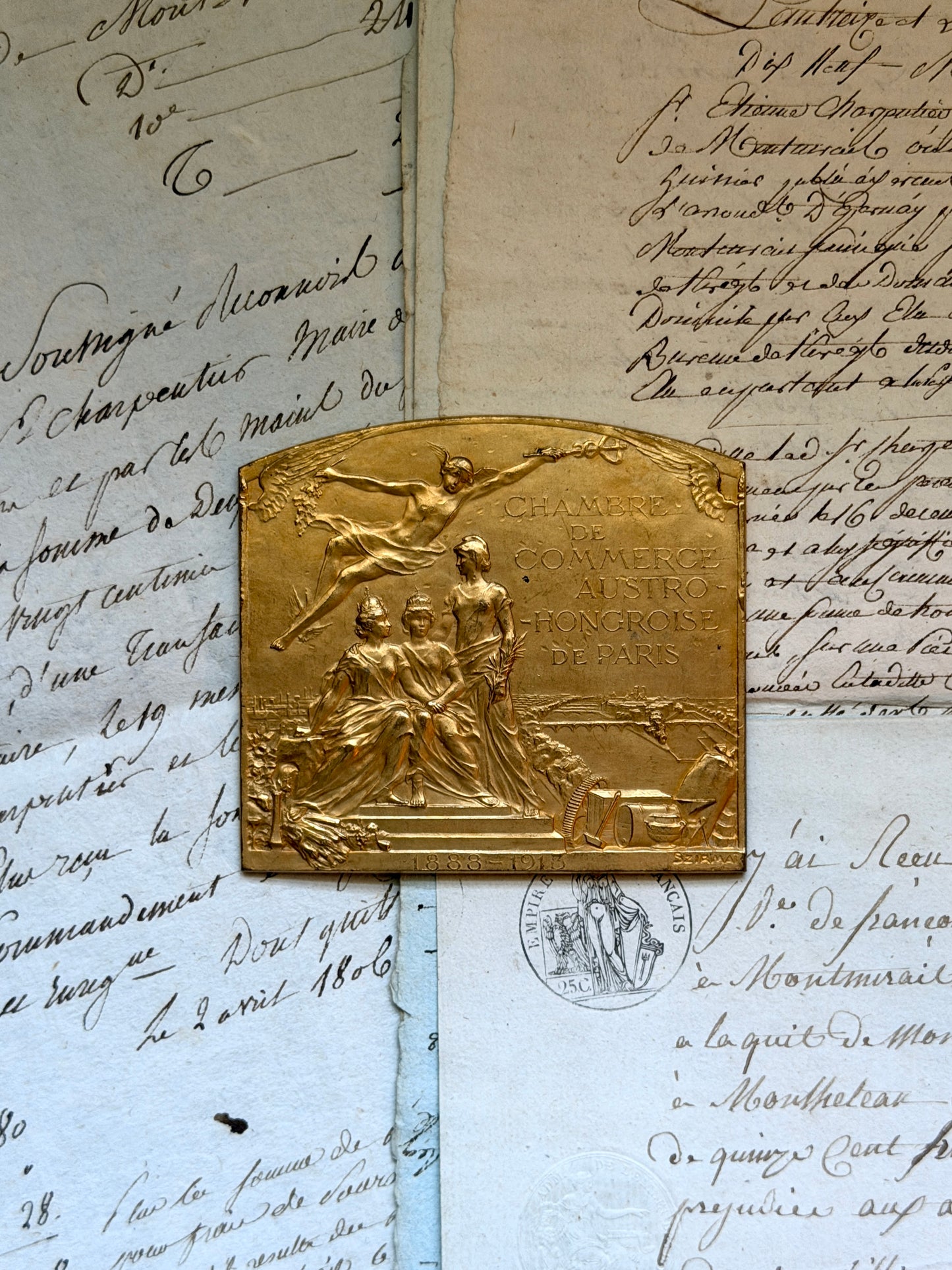 French Commemorative Plaque