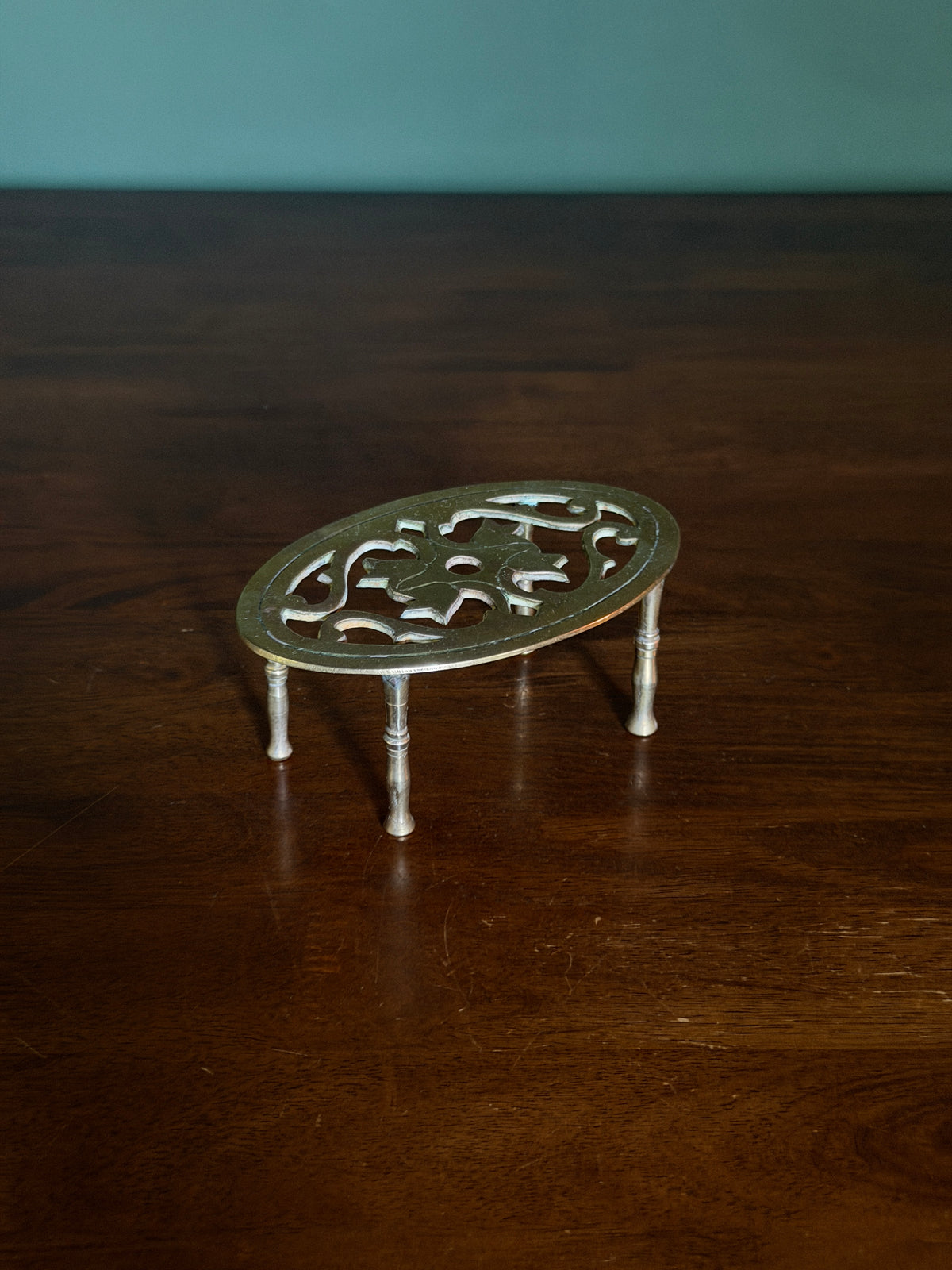 English Mini Brass Trivet Riser