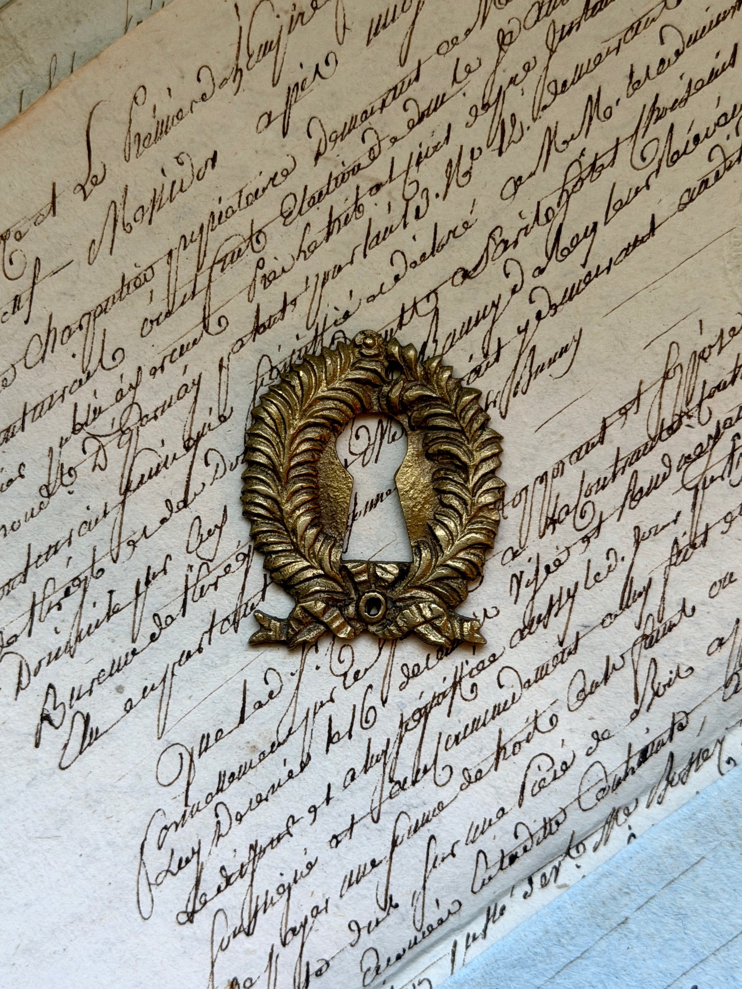French Escutcheon: Laurel