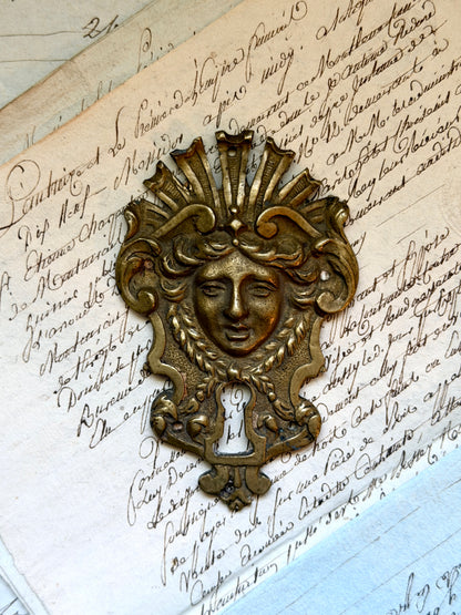 French Escutcheon: Figural