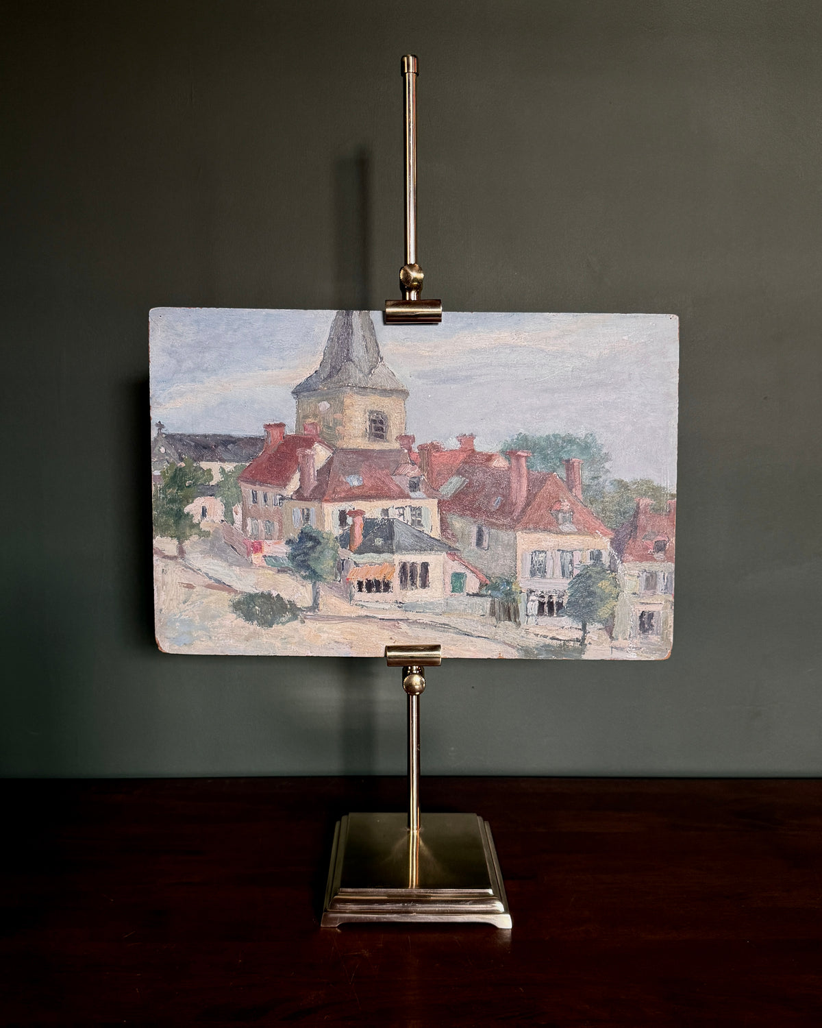 Impressionist French Town Painting