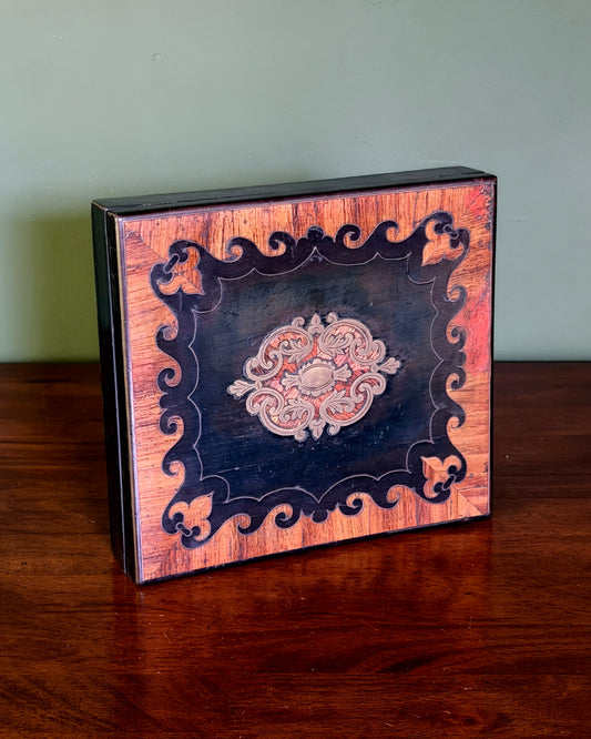 French Inlaid Wood Box