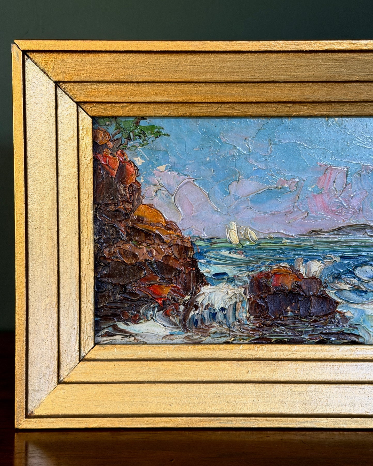 French Coastline Painting