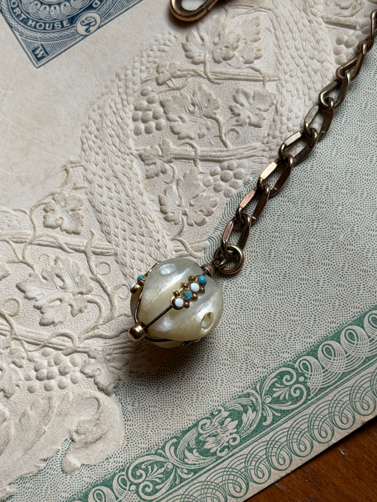 Pocket Watch Fob Chain and T-Bar