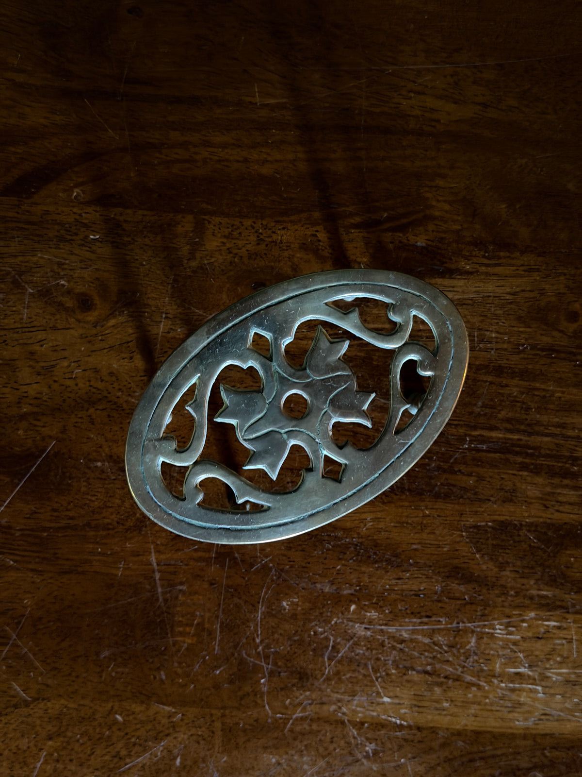 English Mini Brass Trivet Riser