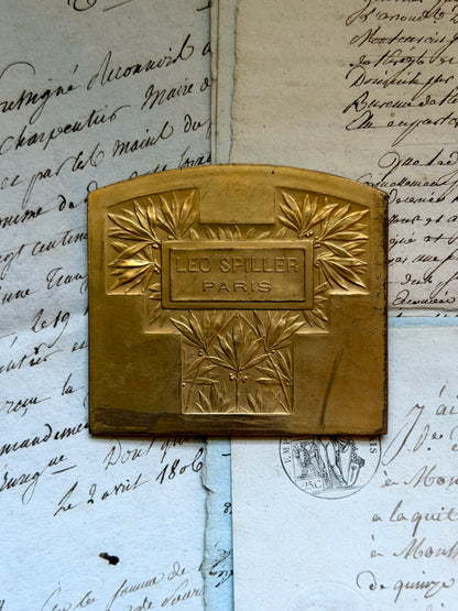 French Commemorative Plaque