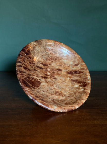 Brown Onyx Pedestal Compote