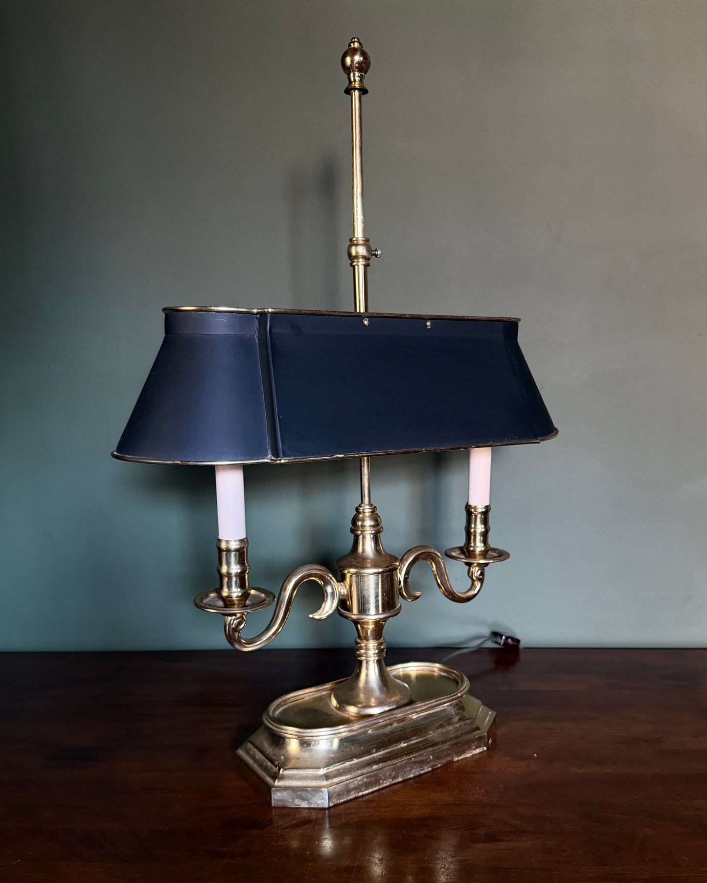 Brass Candlestick Lamp