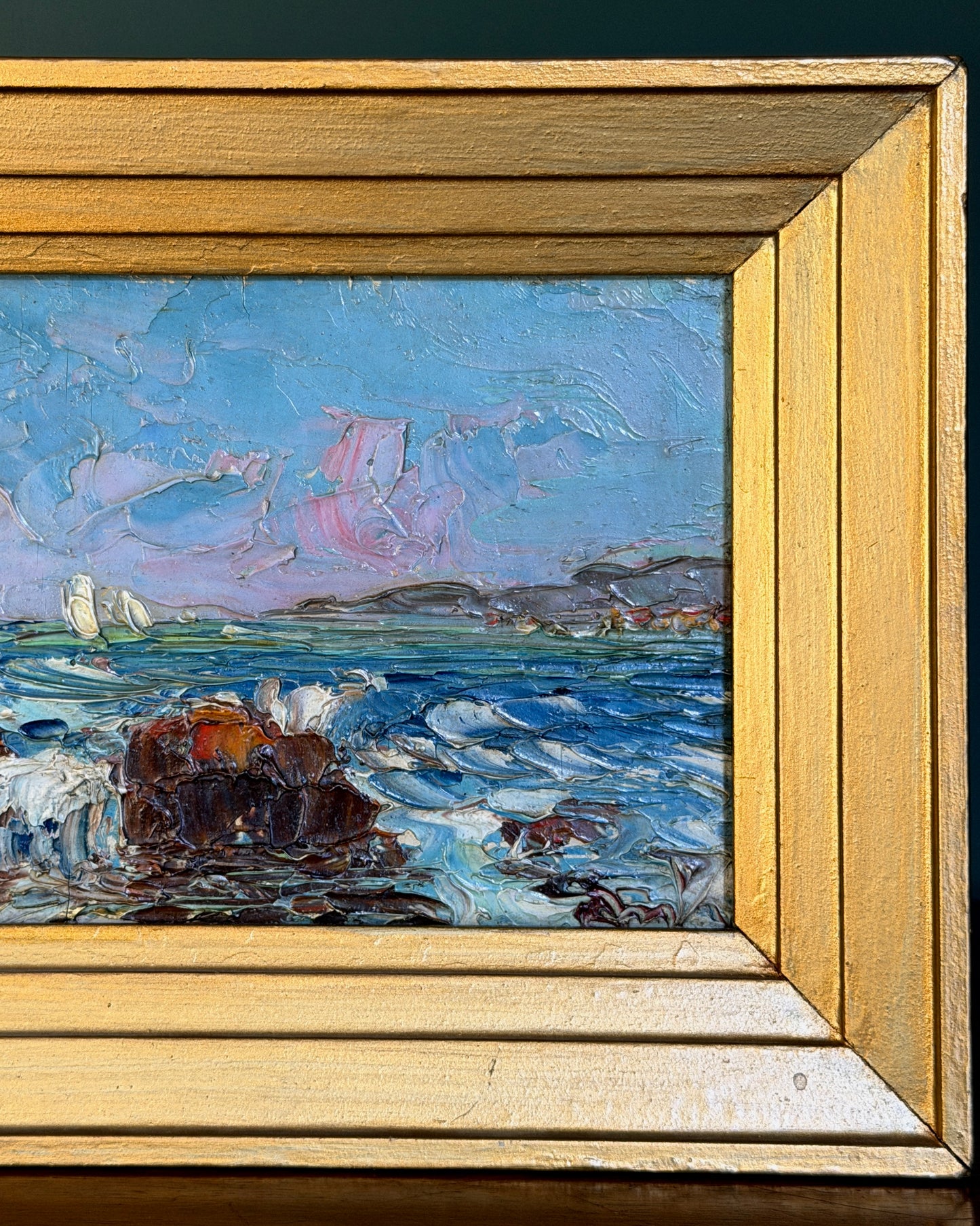 French Coastline Painting