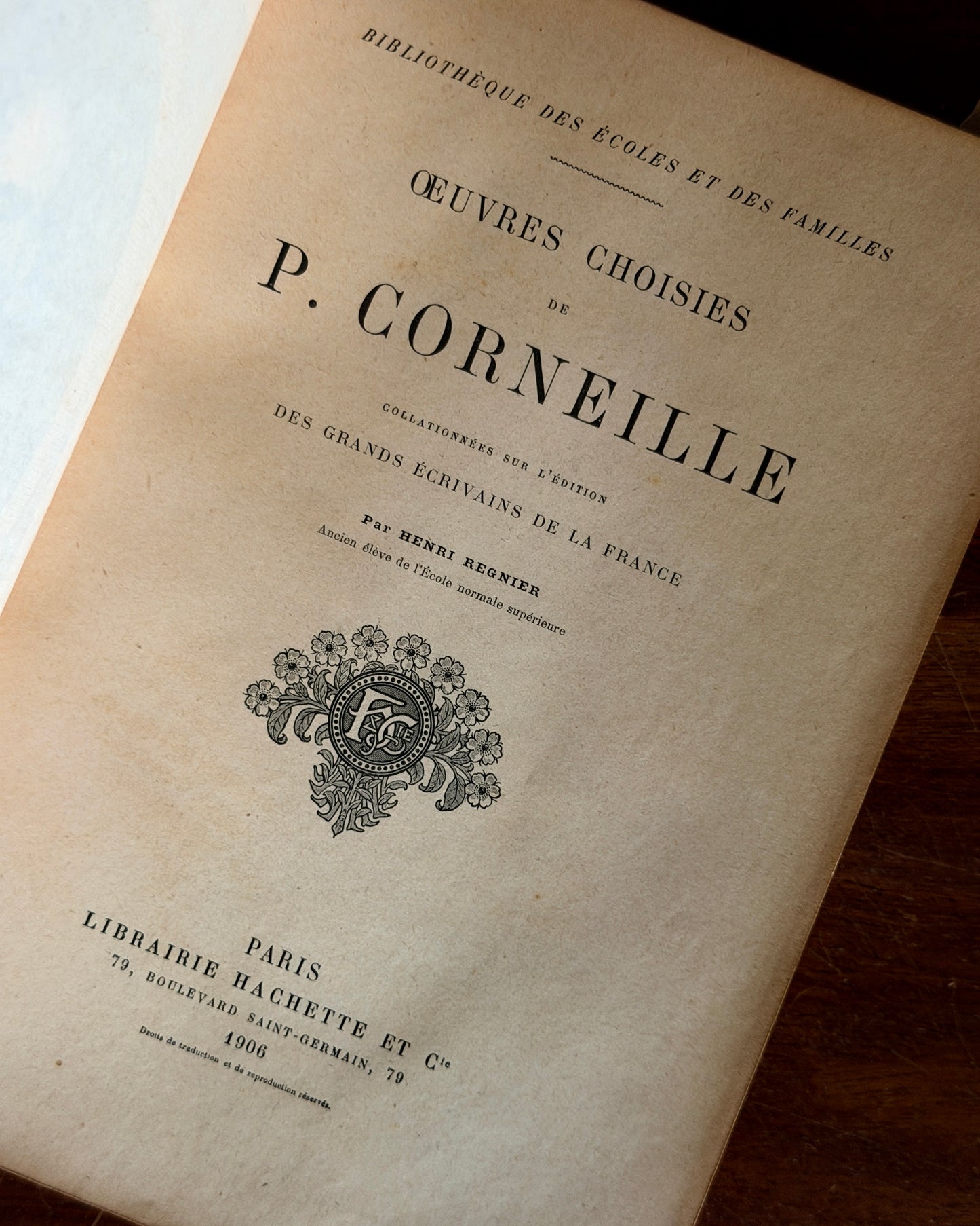 Oeuvres Choisies de P. Corneille