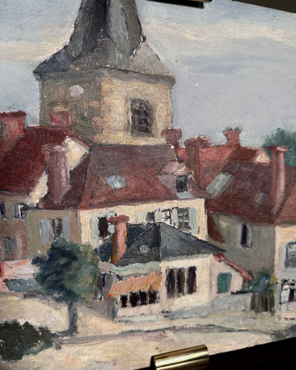 Impressionist French Town Painting