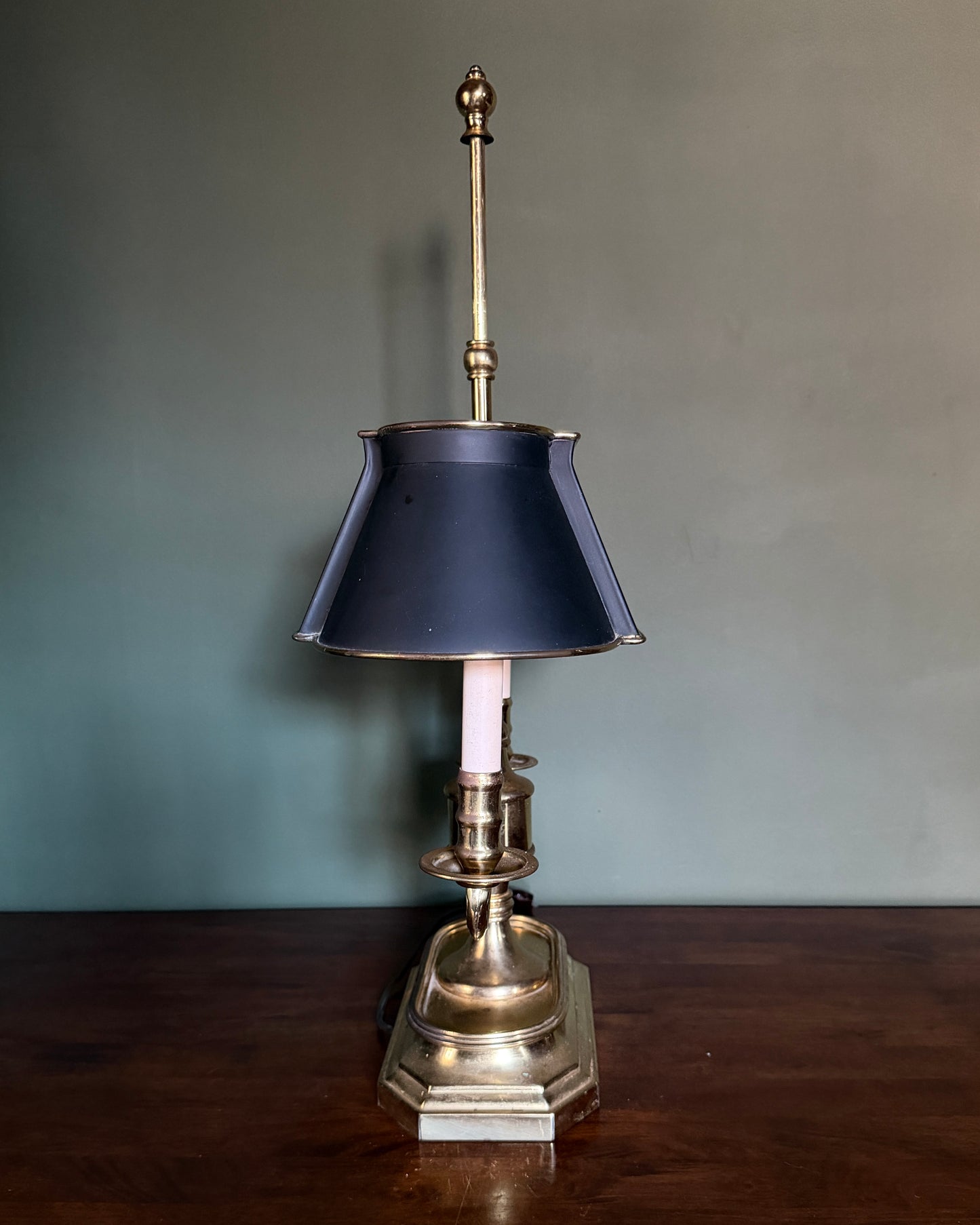 Brass Candlestick Lamp