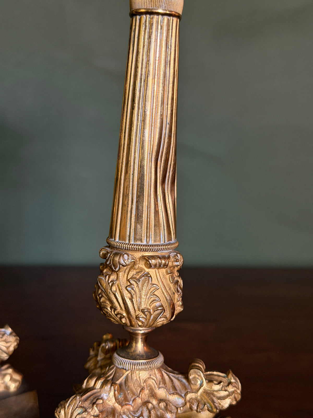 French Clawfoot Candlestick Pair