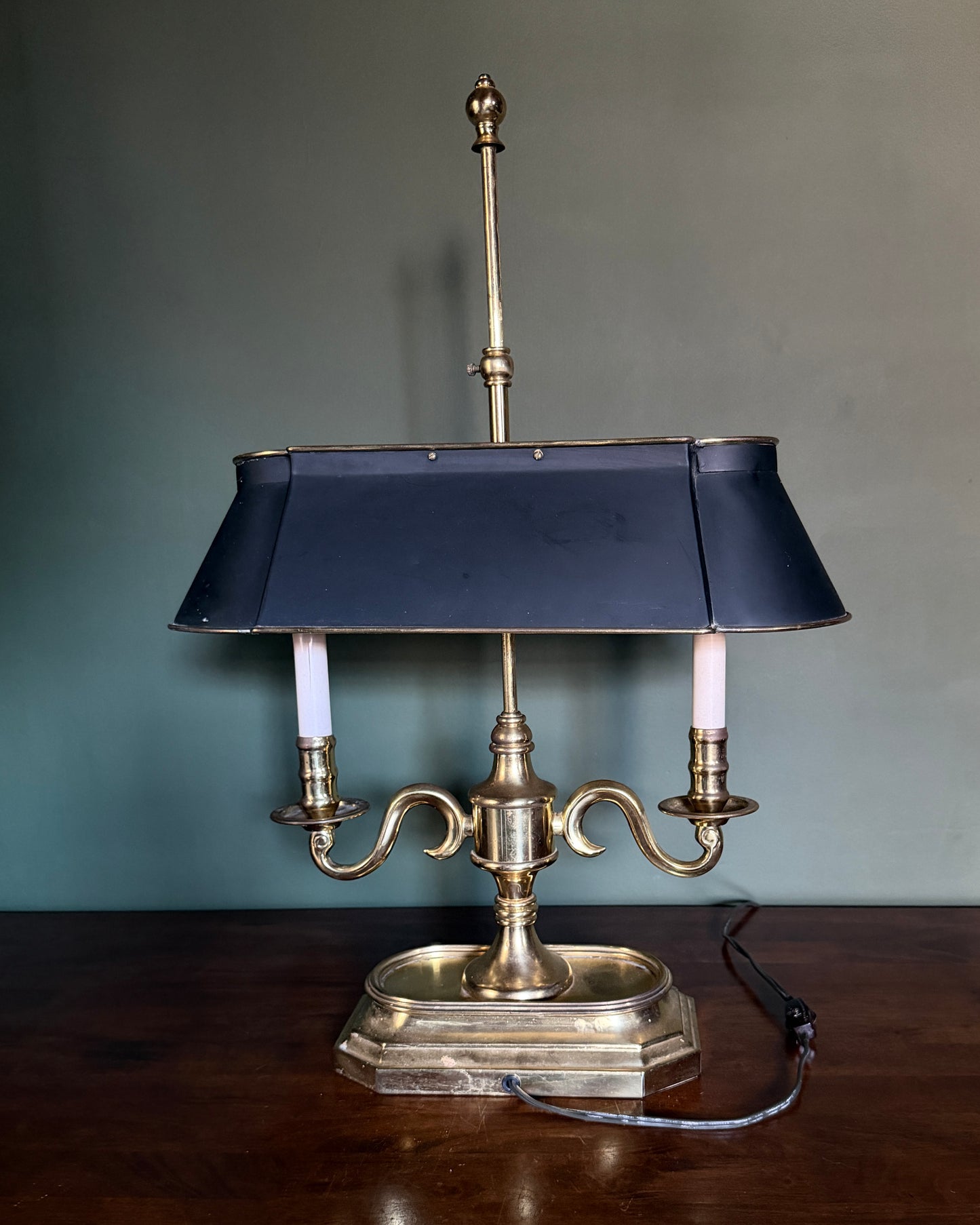 Brass Candlestick Lamp