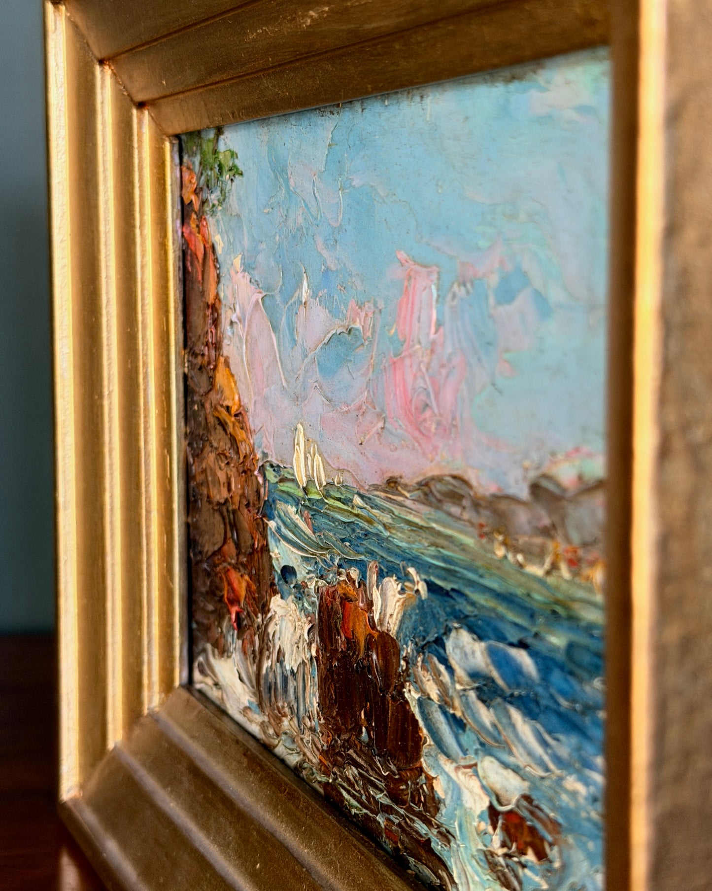 French Coastline Painting