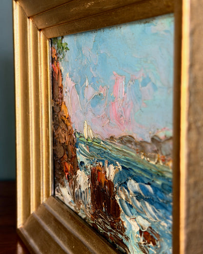 French Coastline Painting