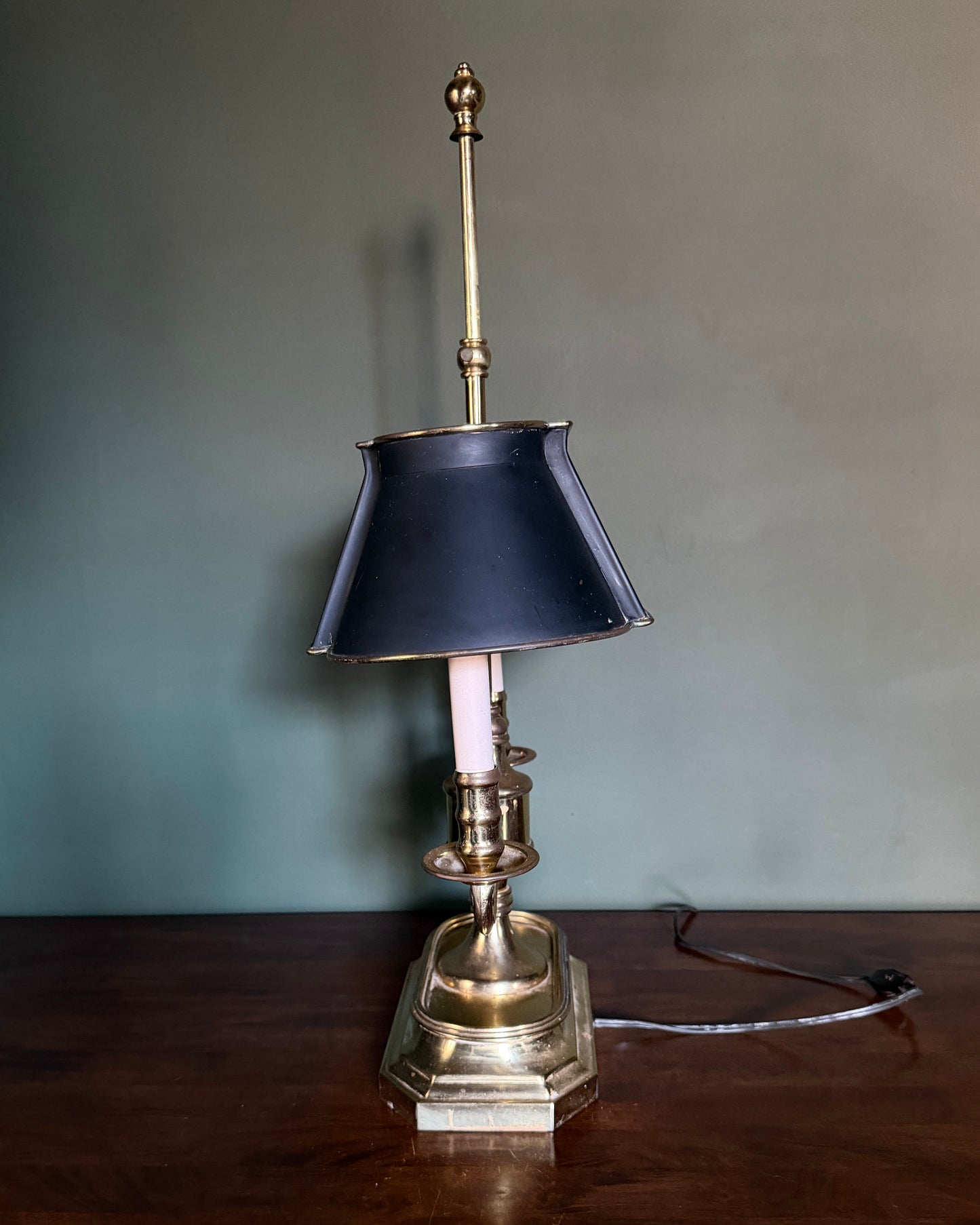 Brass Candlestick Lamp
