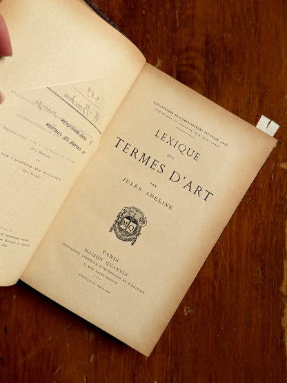 Lexique des Termes d’Art | French Art Reference Book