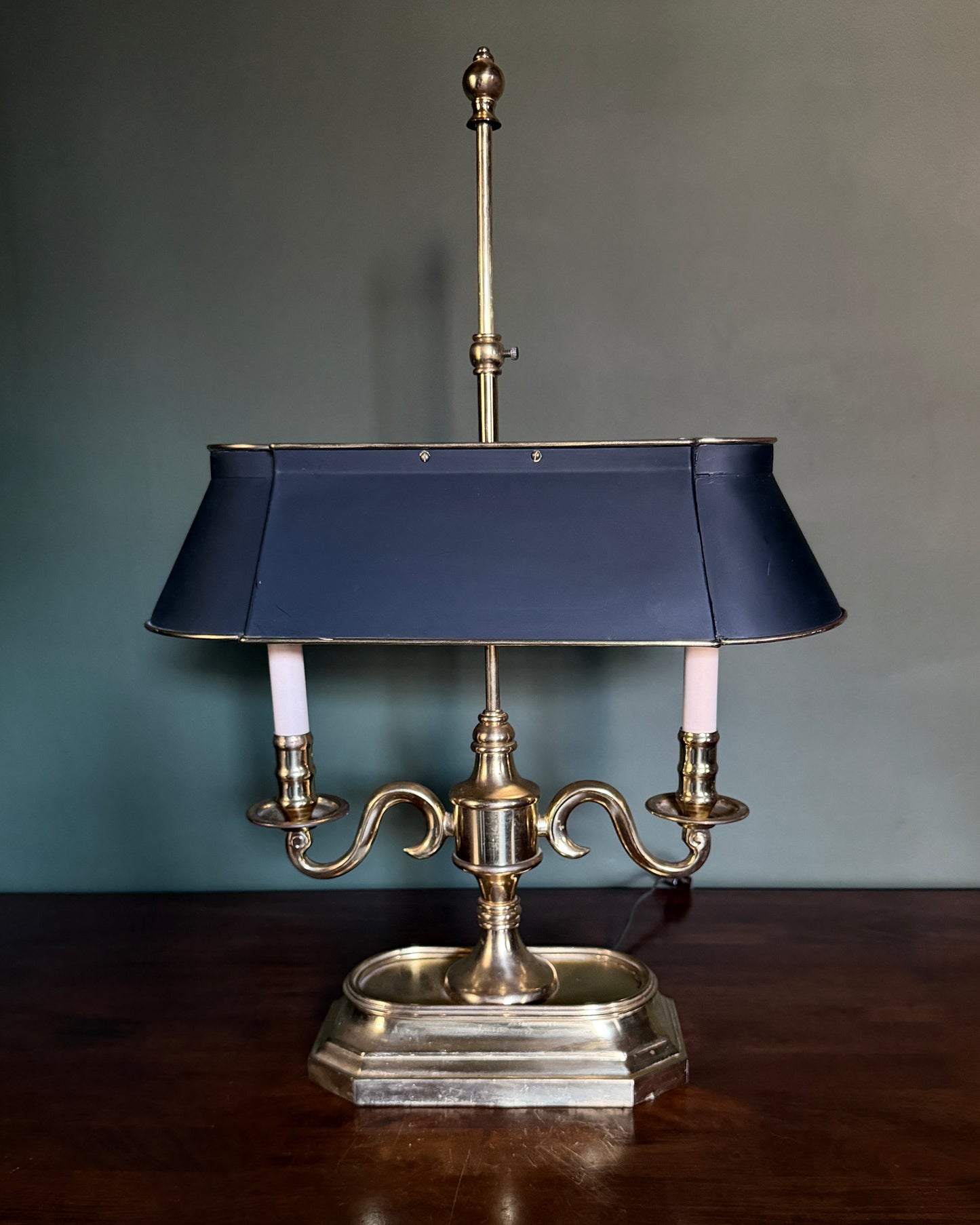 Brass Candlestick Lamp