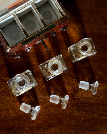 French Studded Wood Perfume Casket