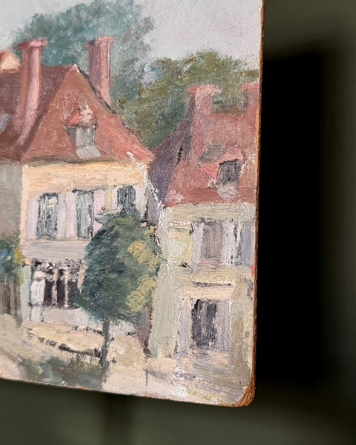 Impressionist French Town Painting
