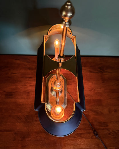 Brass Candlestick Lamp