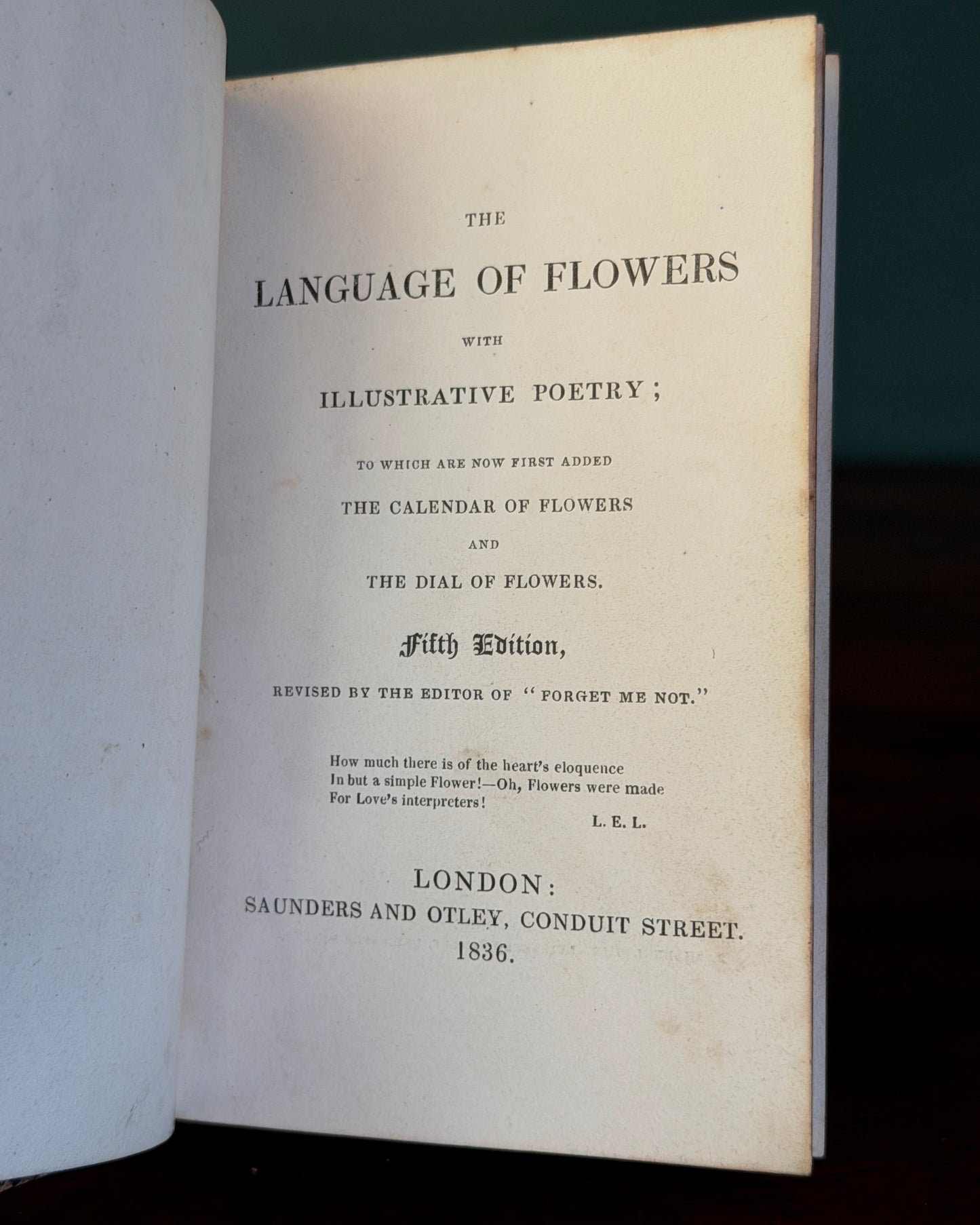 Language of Flowers Book