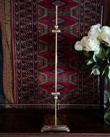 Large Brass Tabletop Gallery Easel