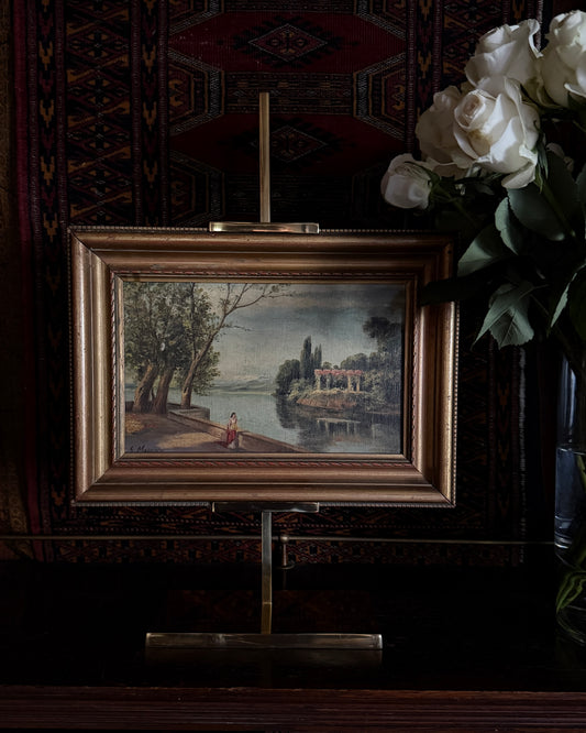 Medium Brass Tabletop Gallery Easel