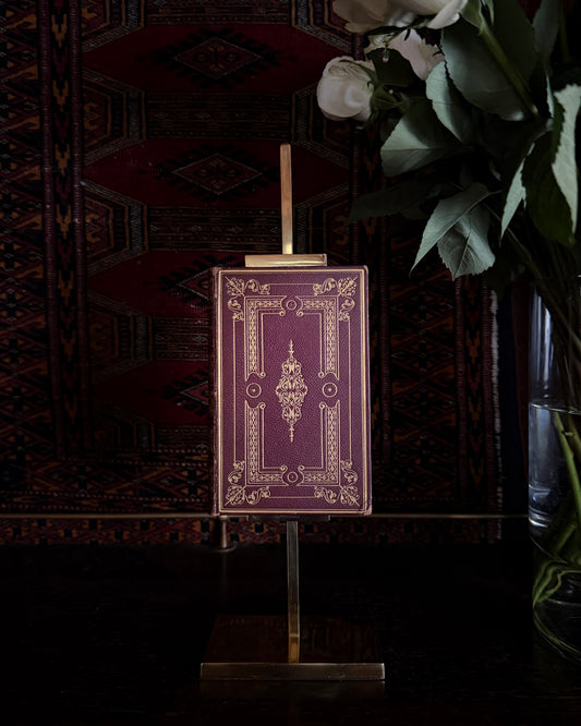 Small Brass Tabletop Gallery Easel