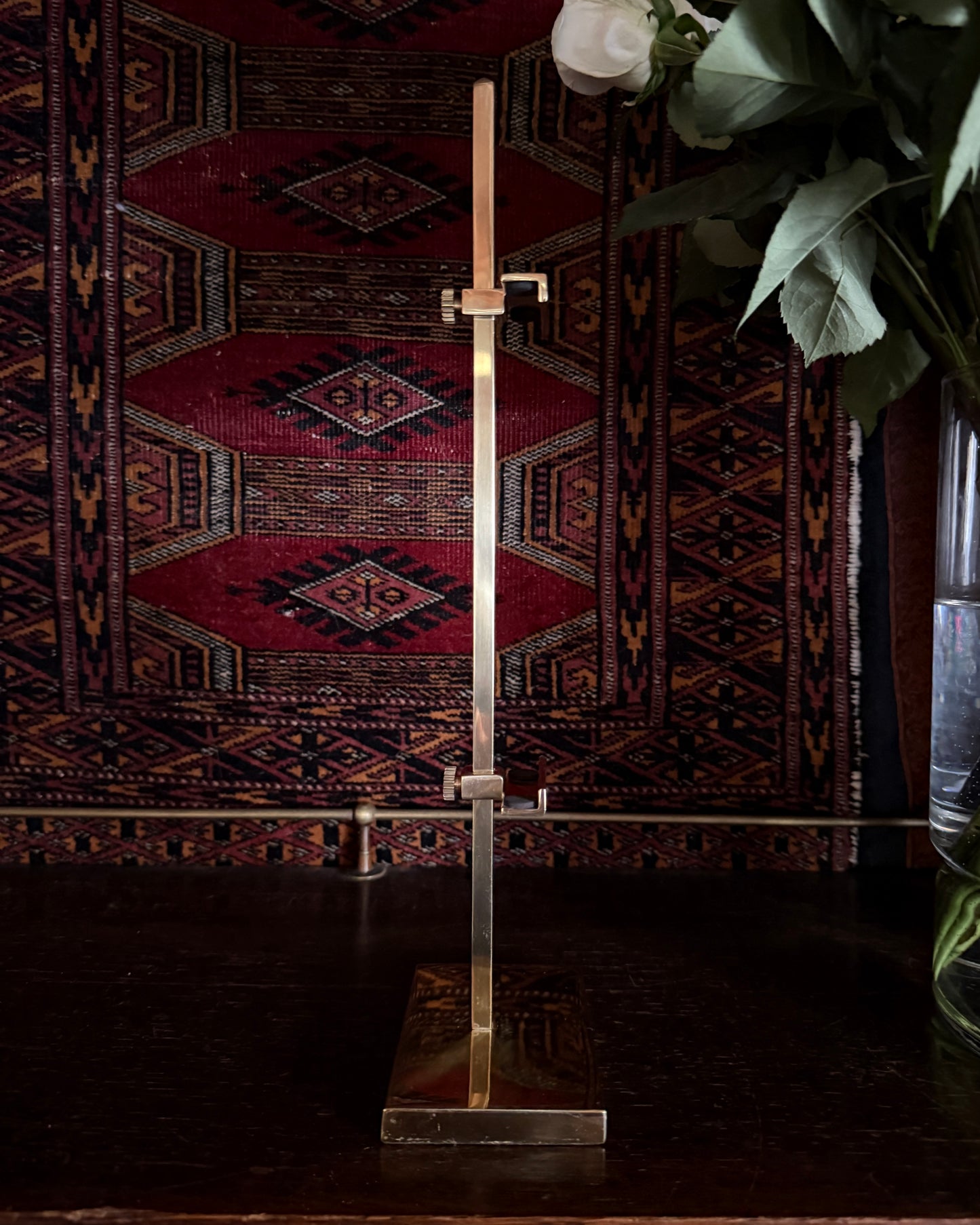 Small Brass Tabletop Gallery Easel