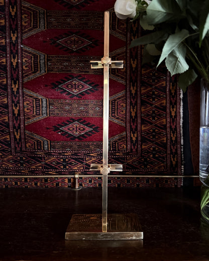 Small Brass Tabletop Gallery Easel