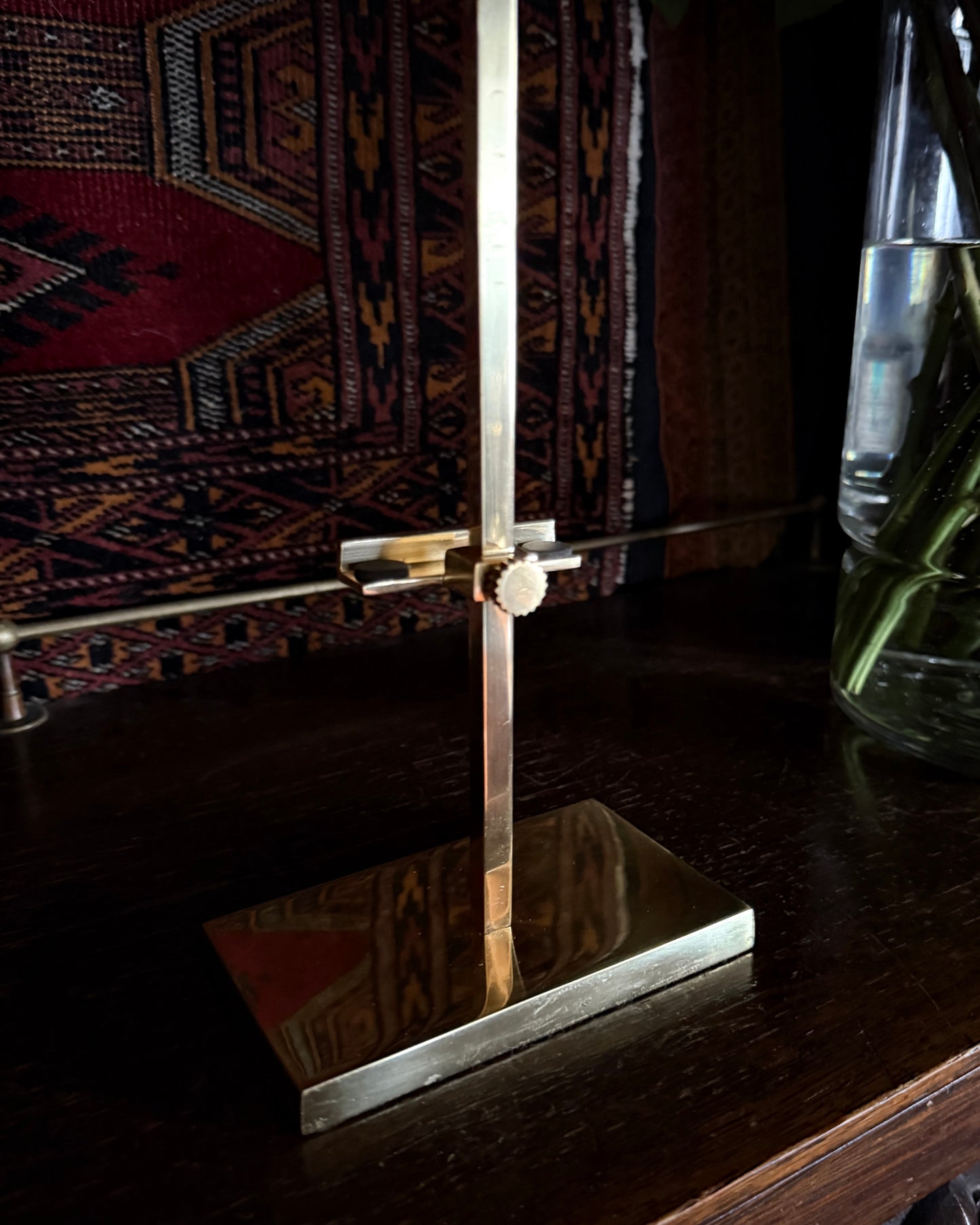 Small Brass Tabletop Gallery Easel