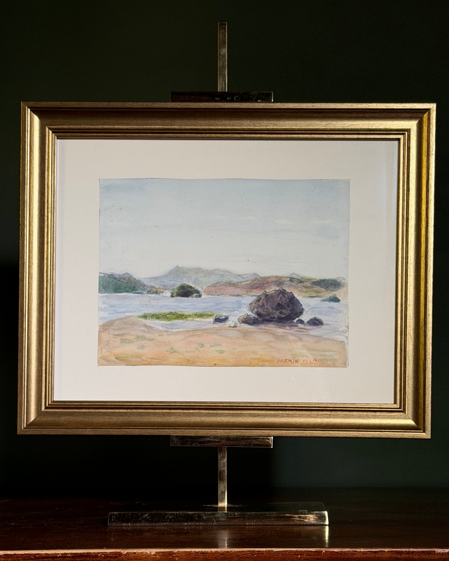 French Coastal Watercolor