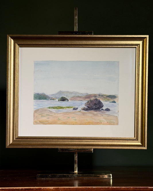 French Coastal Watercolor